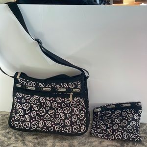 Le sport sac with mini pouch